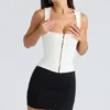 The Balconette Ivory Fitted Corset Top