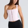 The Balconette Pink Fitted Corset Top