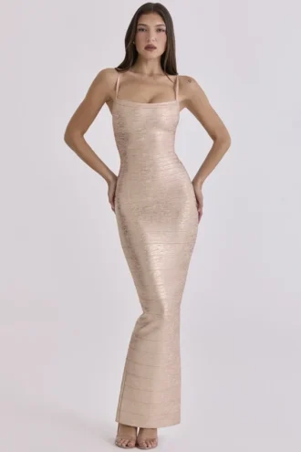 The Body Champagne Bandage Maxi Dress – Limited Edition