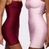 The Body Pink Bandage Mini Dress