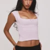 The Cap Sleeve Pink Corset Top