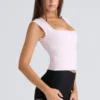 The Cap Sleeve Pink Corset Top