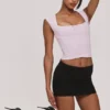 The Cap Sleeve Pink Corset Top