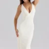The Classic Ivory Midi Bandage Dress