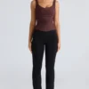 The Drape Neck Chocolate Corset Top