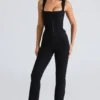The Fitted Trousers Black Stretch Trousers