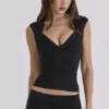 The Icon Black Bandage Top