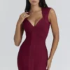 The Icon Wine Bandage Mini Dress – Limited Edition