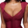 The Icon Wine Bandage Top