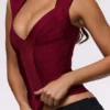 The Icon Wine Bandage Top