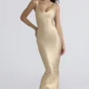 The OG Gold Bandage Maxi Dress