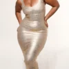 The OG Gold Bandage Maxi Dress