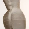 The OG Latte Long Sleeve Bandage Mini Dress