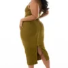 The OG Olive Midi Bandage Dress