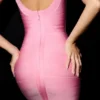 The OG Pink Icing Mini Bandage Dress
