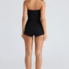 The Strapless Black Stretch Corset Top