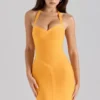 The Supermodel Orange Sherbet Mini Bandage Dress