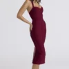 The Supermodel Ruby Halter Neck Bandage Midi Dress