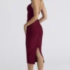 The Supermodel Ruby Halter Neck Bandage Midi Dress