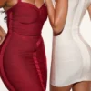 The Supermodel Ruby Halter Neck Bandage Midi Dress