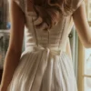 Thea White Voile + Broderie Anglais Maxi Dress