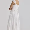 Thea White Voile + Broderie Anglais Maxi Dress