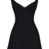 Tilly Black Pin Tuck Mini Dress