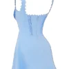 Tilly Blue Pin Tuck Mini Dress