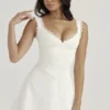 Tilly White Pin Tuck Mini Dress