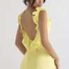 Tink Buttercup Satin Ruffle Mini Dress