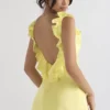 Tink Buttercup Satin Ruffle Mini Dress