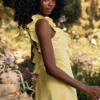 Tink Buttercup Satin Ruffle Mini Dress