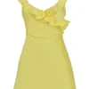 Tink Buttercup Satin Ruffle Mini Dress