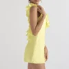 Tink Buttercup Satin Ruffle Mini Dress