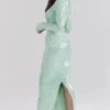 Titania Seafoam Sequin Maxi Gown
