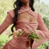 Toira Rose Draped Corset Dress