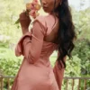 Toira Rose Draped Corset Dress