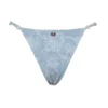 Toulouse Blue Paisley Ruffle Trim Bikini Bottom