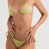 Santorini Olive Tie Side Bikini Bottom