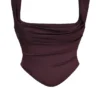Una Rich Brown Corset