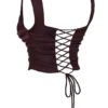 Una Rich Brown Corset