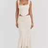 Una Vintage Cream Lace Corset
