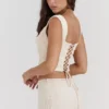 Una Vintage Cream Lace Corset