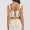Una Vintage Cream Lace Corset