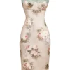 Venus Vintage Floral Midi Dress