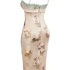 Venus Vintage Floral Midi Dress