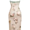 Venus Vintage Floral Midi Dress