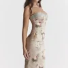 Venus Vintage Floral Midi Dress