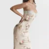 Venus Vintage Floral Midi Dress