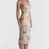 Venus Vintage Floral Midi Dress